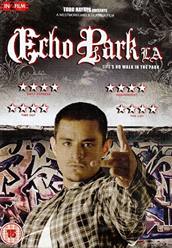 DVD cover for Echo Park LA featuring a man gesturing against a graffiti background.