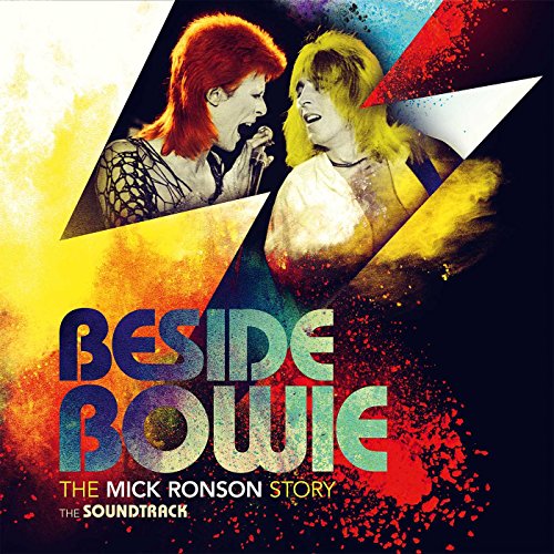 CD cover featuring David Bowie and Mick Ronson with colorful, abstract graphics.