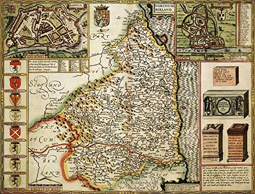 Northumberland Historical 1610 Map 1000 Piece Puzzle