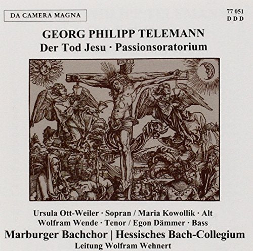 CD cover depicting crucifixion scene from Telemann’s “Der Tod Jesu.”