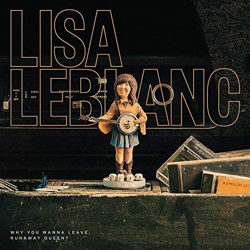 Lisa Leblanc album cover featuring a figurine playing a banjo.