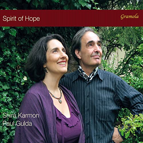 CD cover featuring portraits of Shira Karmon and Paul Gulda, smiling.