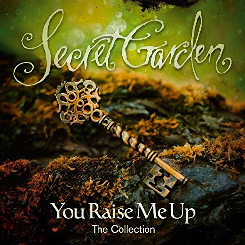 CD cover: "Secret Garden" with a golden key on mossy stone.
