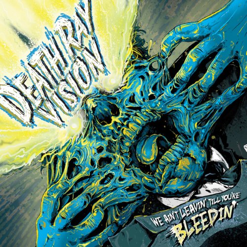 CD cover: grotesque, blue, skeletal hand emerging from a distorted face.