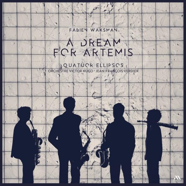 Vinyl record of Orchestre Victor Hugo’s “A Dream For Artemis,” black cover.