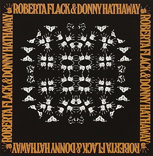 CD cover for Roberta Flack & Donny Hathaway with repeating floral design.