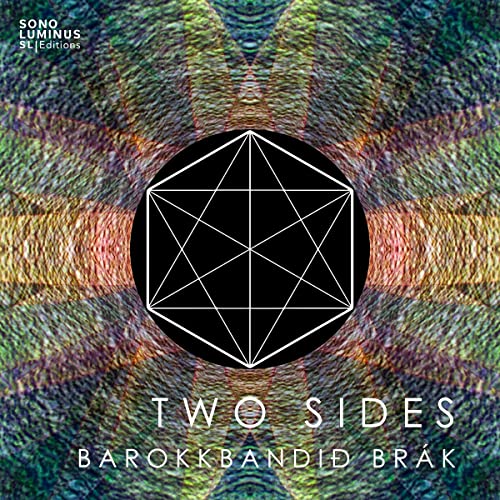 CD cover: geometric black lines over blurred green and gold abstract background.