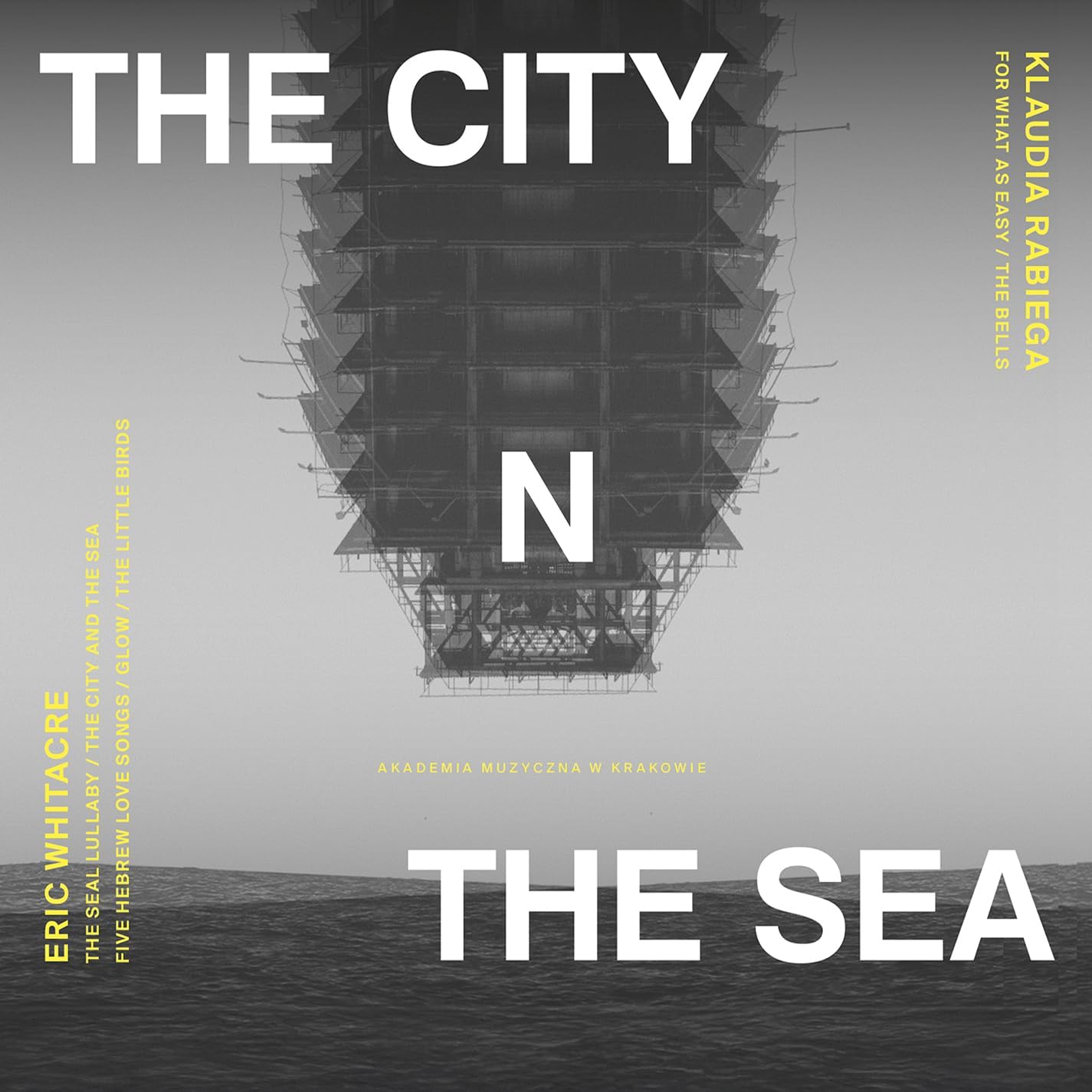 CD cover: dark image of an offshore oil platform with text.