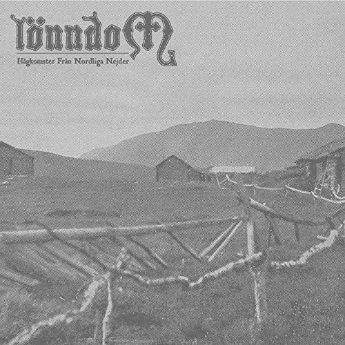 Monochrome CD cover depicting a snowy landscape and rustic buildings.