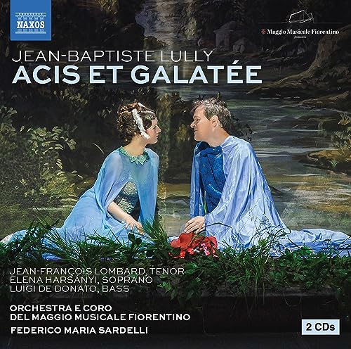 CD cover for Lully’s “Acis et Galatée” featuring two opera singers.