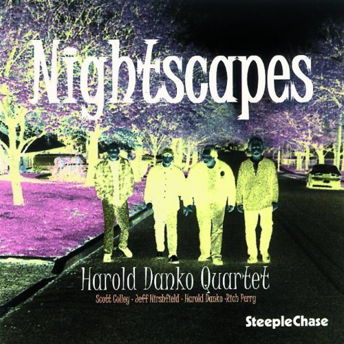 CD cover for Harold Danko Quartet’s “Nightscapes” featuring a quartet portrait.