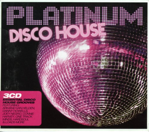 CD cover for "Platinum Disco House," featuring a pink disco ball.