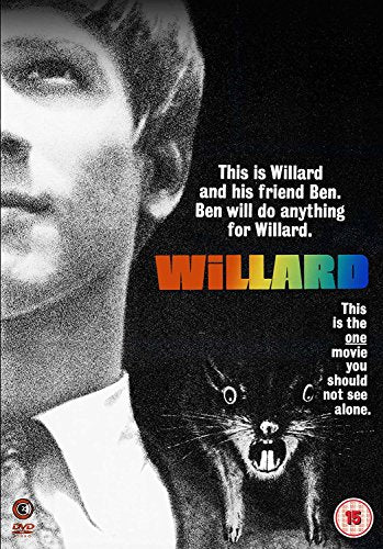 DVD cover for "Willard" featuring a man and a snarling rat.
