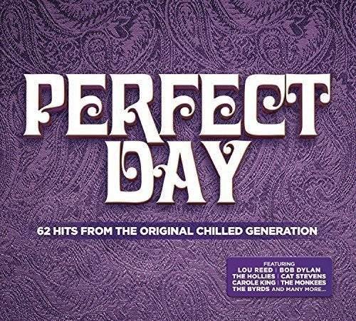 CD cover for "Perfect Day" compilation album with purple textured background.