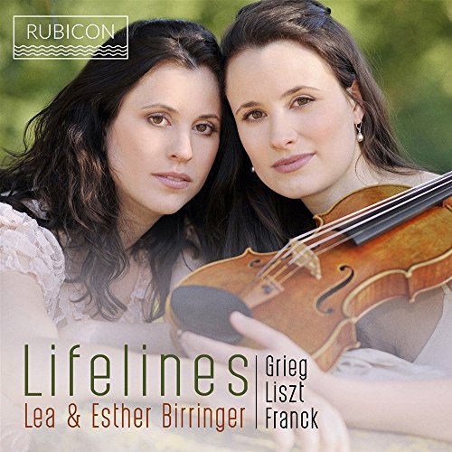 CD cover featuring two women with a violin, titled “Lifelines”.
