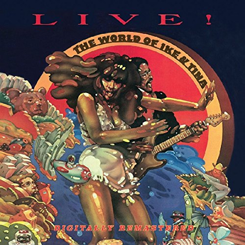 Ike & Tina Turner album cover featuring illustrated musicians and animals.