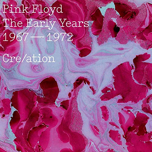 Pink Floyd “Cre/ation” CD cover: abstract pink and white marbled paint.