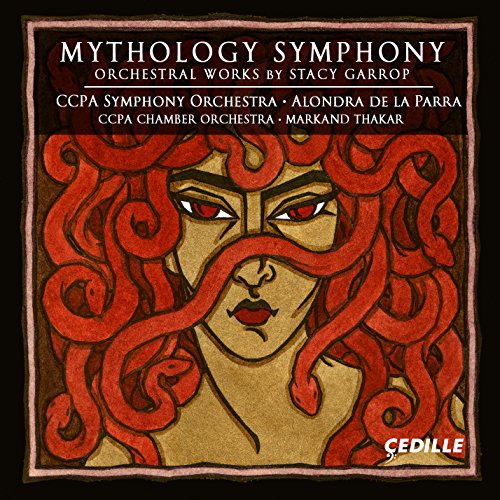 CD cover: red-haired mythological figure with snakes, orchestral works.