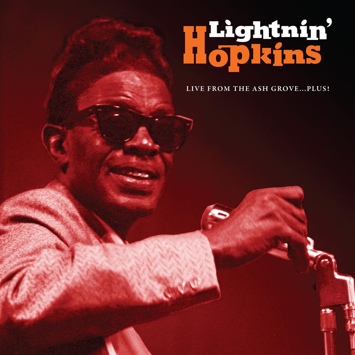 Lightnin’ Hopkins album cover featuring a portrait of the blues musician.