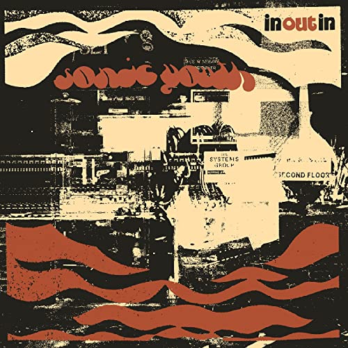 Sonic Youth album cover, “In/Out/In”, abstract red and black design.