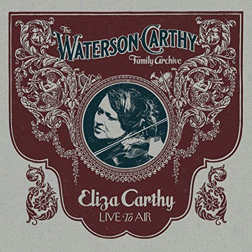 CD cover: Eliza Carthy portrait with ornate floral border design.