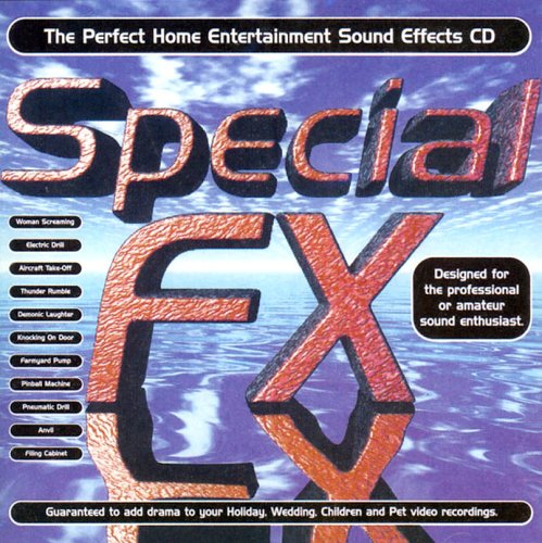 CD cover for "Special FX - Vol. 1" with purple and blue wave background.