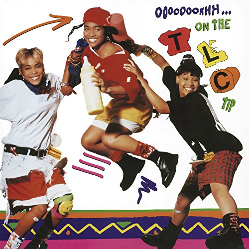 TLC album cover: three women in 90s fashion pose playfully.