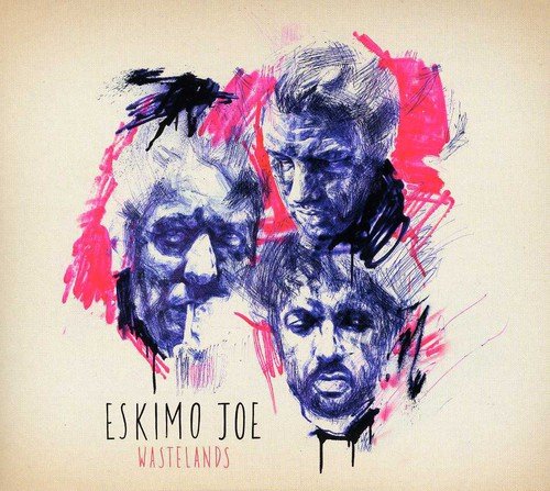 CD cover art: sketched portraits of three people with pink splatters.