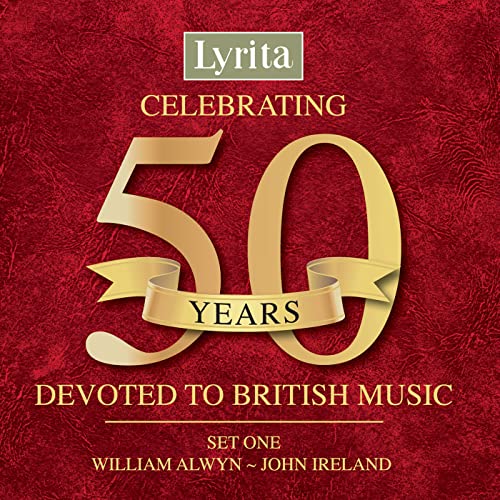 Lyrita 50th Anniversary Box Set 1 CD cover with gold “50” on red background.