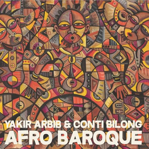 CD cover with abstract figures in earth tones and bold text.