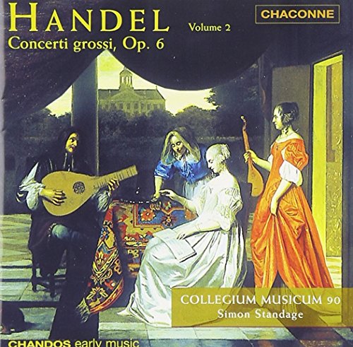 CD cover: Baroque painting of musicians, text “Handel” and “Collegium Musicum 90”.