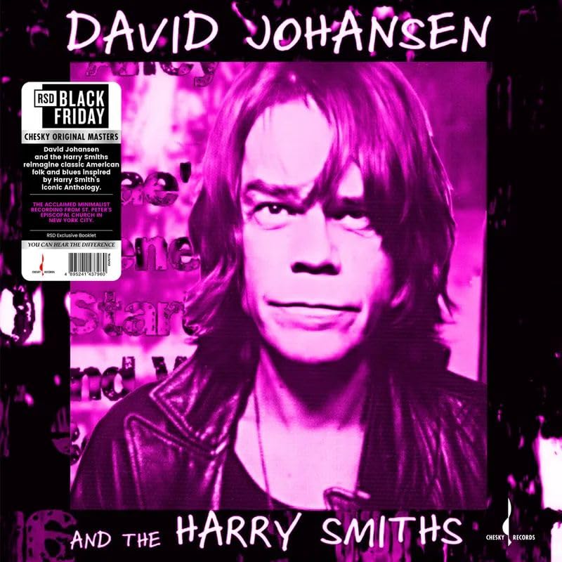 CD cover featuring a portrait of David Johansen in pink and black.