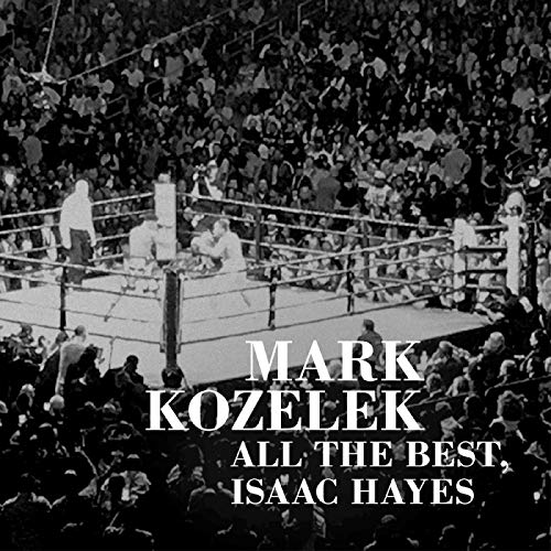 Black and white boxing ring photo with album title overlayed.