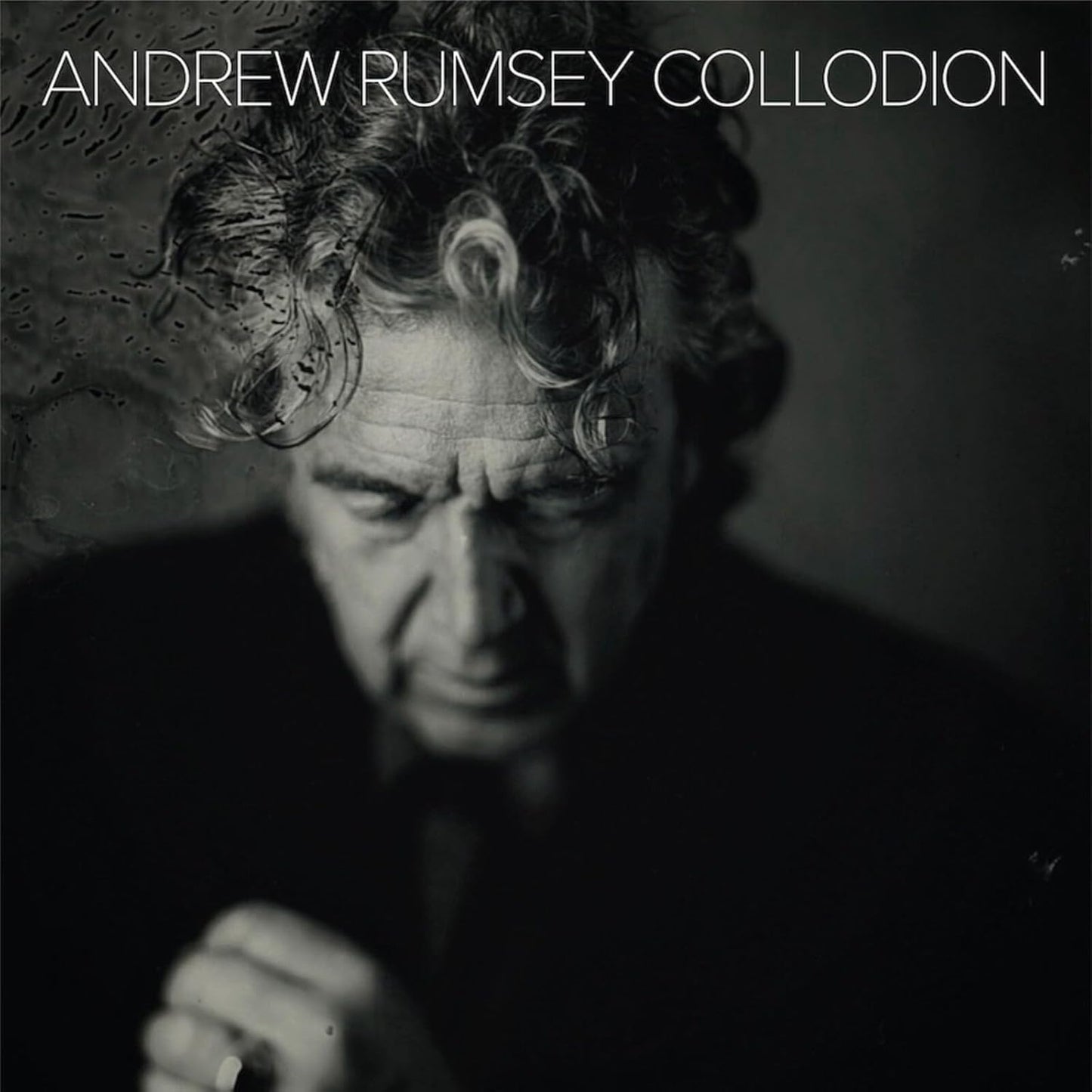 Vinyl record of Andrew Rumsey's "Collodion" album, black cover.