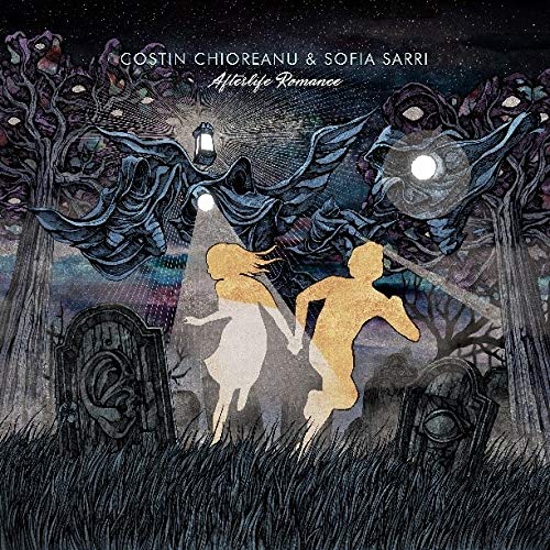 Album cover: ghostly couple in a dark, illustrated forest scene.