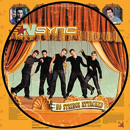 *NSYNC album cover featuring the band as puppets on a stage.