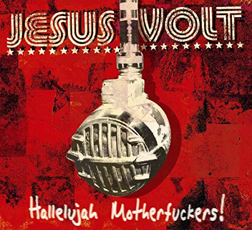 CD cover: red textured background, microphone, and bold text "Hallelujah Motherfuckers!".