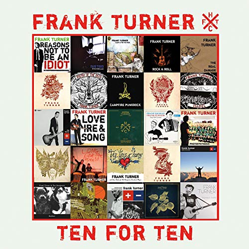 Frank Turner "Ten For Ten" CD cover: collage of album art.