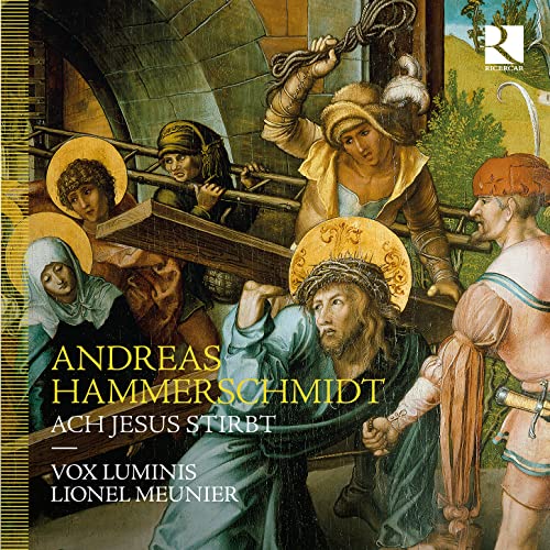 CD cover depicting Jesus carrying the cross with mourning figures.