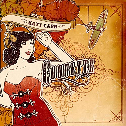 Art Deco-style CD cover featuring a woman, airplane, and the title "Coquette".