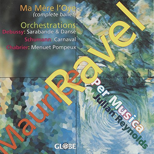 CD cover for “Ma Mere L'Oye” with abstract green and gold swirls.