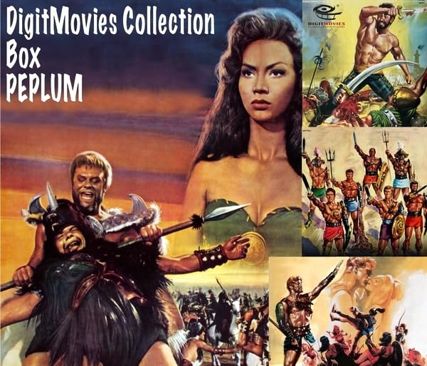 CD box set featuring artwork from classic Italian peplum films.