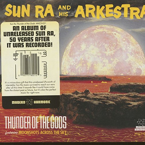 CD cover for Sun Ra's "Thunder Of The Gods" featuring a pink planet.