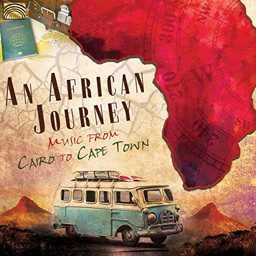 CD cover: map of Africa, vintage van, passport, and travel imagery.