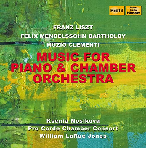 CD cover for classical music by Liszt, Mendelssohn, and Clementi.