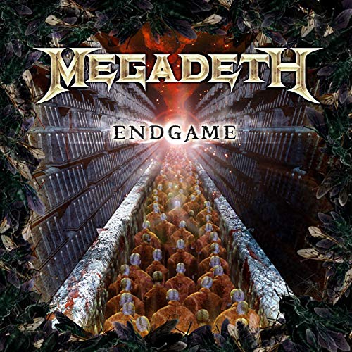 Megadeth album cover: a corridor of figures receding into light.