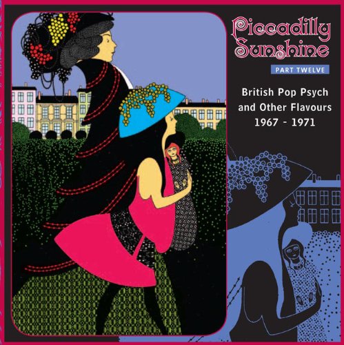 CD cover with stylized women in colorful dresses and hats against a city backdrop.