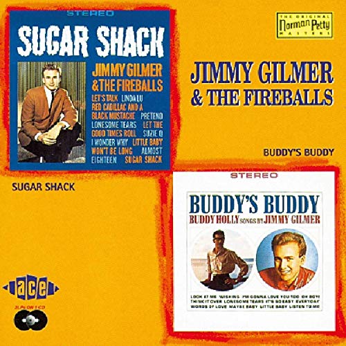CD cover for Jimmy Gilmer and The Fireballs’ “Sugar Shack” and “Buddy’s Buddy.”