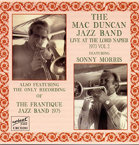 CD cover: Mac Duncan Jazz Band live performance photos, 1973 & 1975.