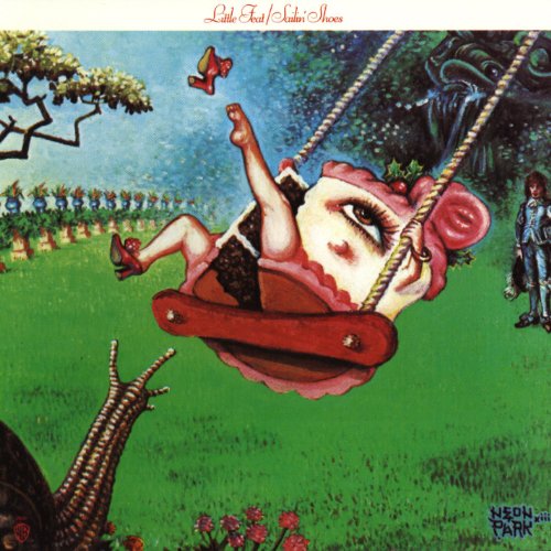 Album cover for Little Feat’s “Sailin’ Shoes” featuring surreal, colorful artwork.